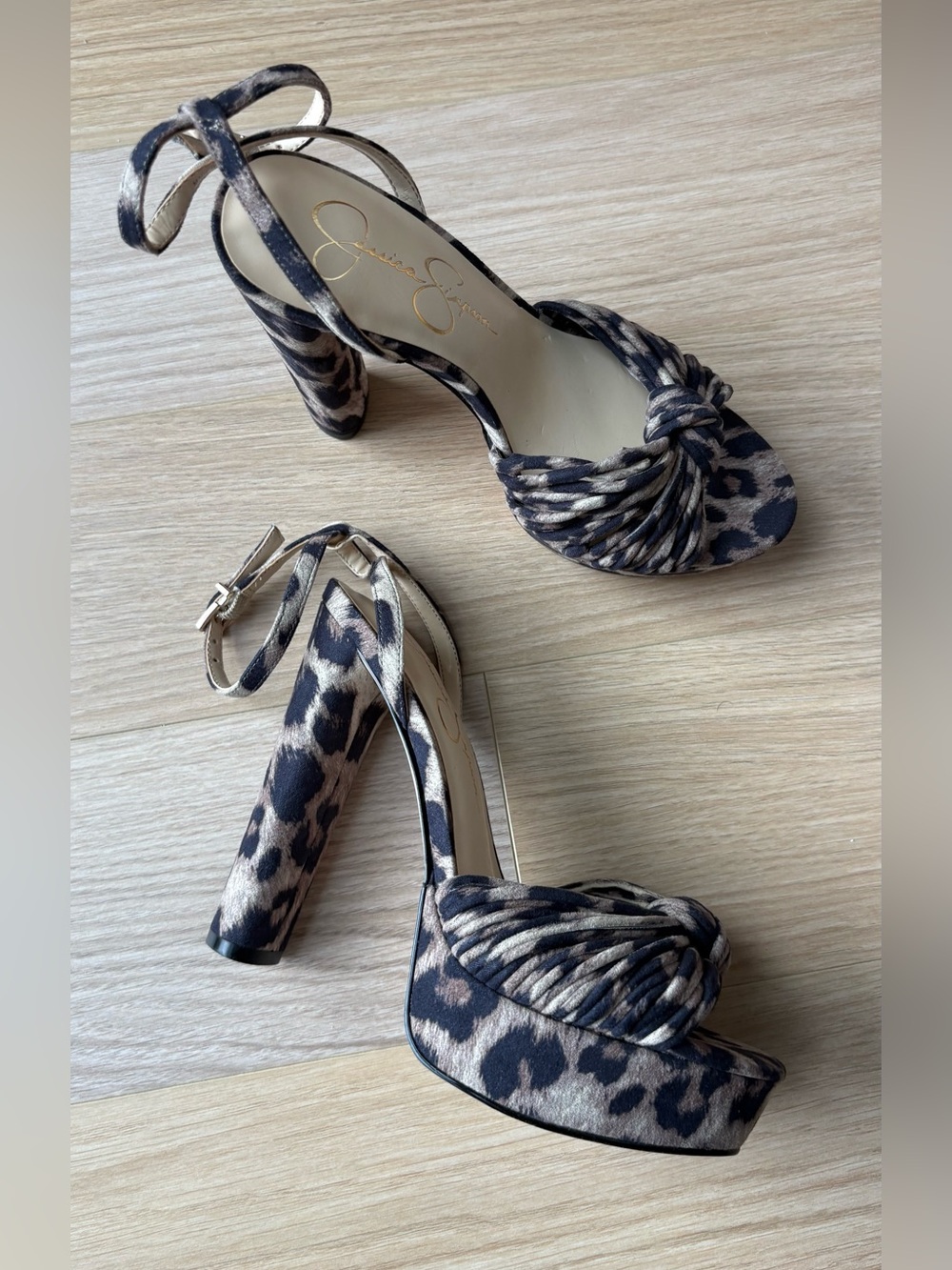 Leopard-Print Platform Sandal - Picture 5 of 7